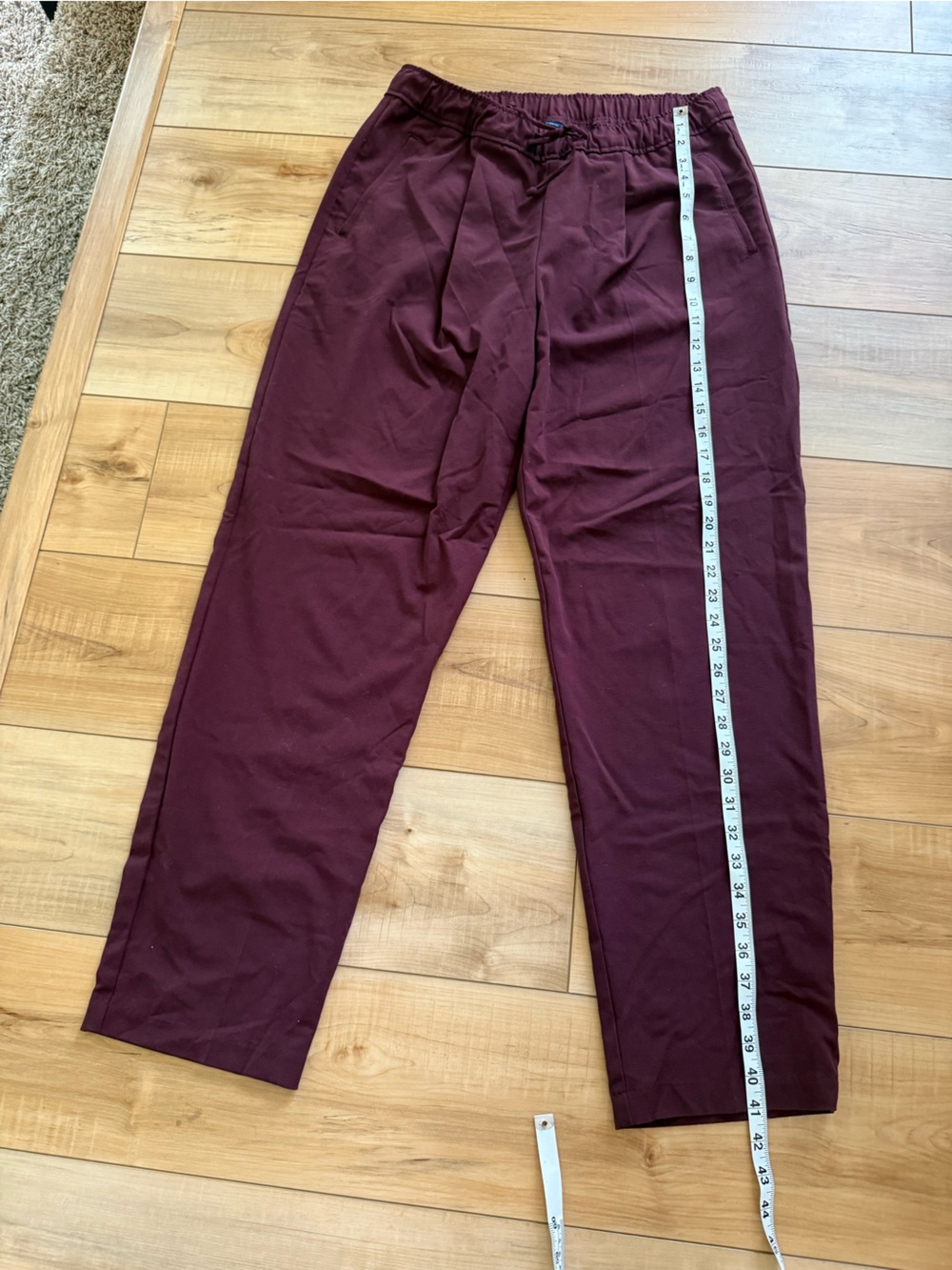 Old Navy Maroon Elastic Waist Pants